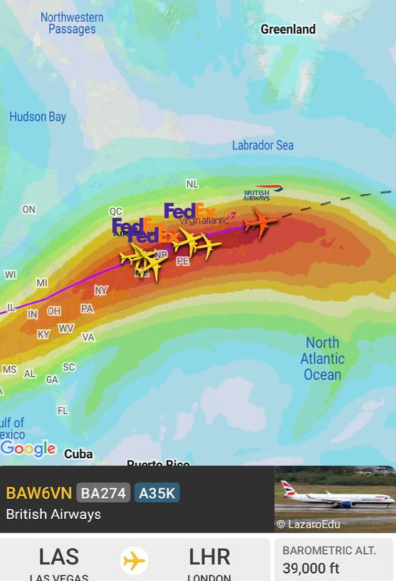 National: Weird phenomenon causes passenger planes flying home to Ireland to speed up
