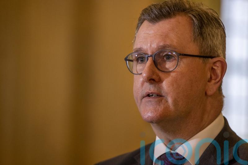 DUP leader hits back over accusations party is not opposed to Northern Ireland Protocol